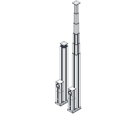 Multi-Section lifting Mast