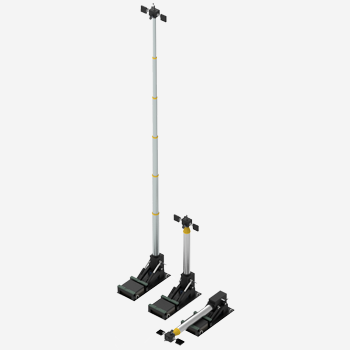 Radar 5G antenna lifting mast